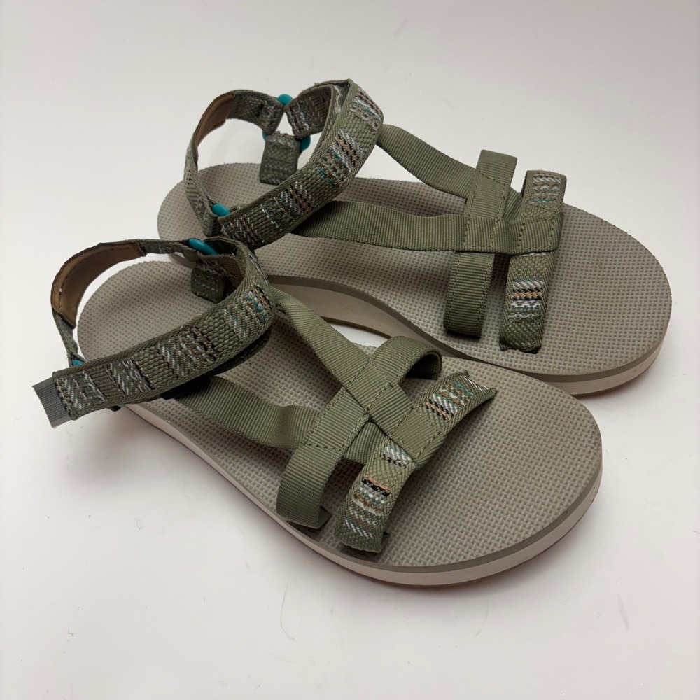 Teva Midform Universal Sandals Burnt Olive Green Platform 1106853 Womens 10